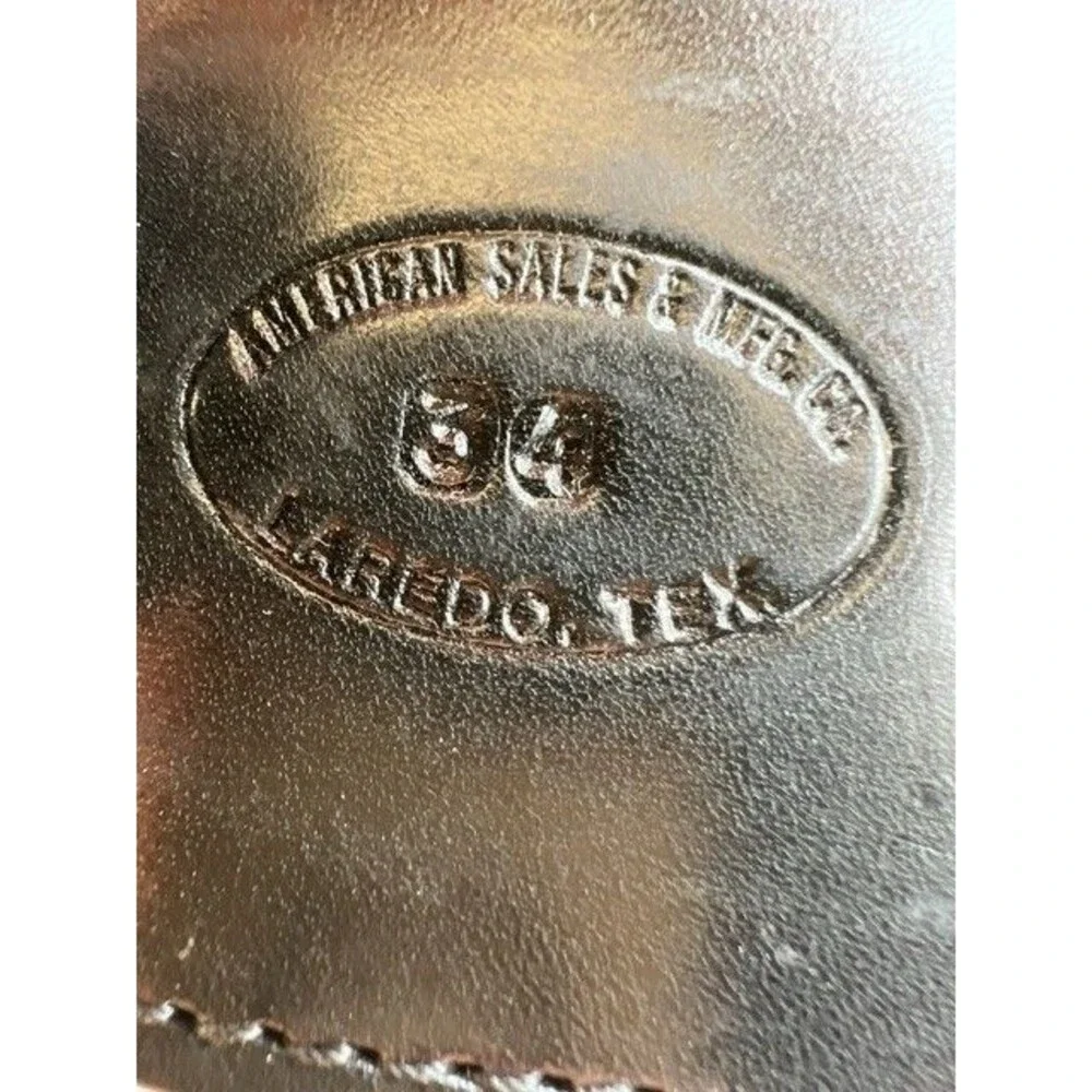 American Sales & Manufacturing Western Ammo Belt(no holster) Sz 34” 44/45 cal RH